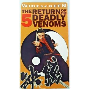 The Return of the 5 Deadly Venoms VHS Dubbed in English Wide Screen 1979